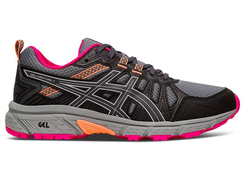 Sapato Para Trilha Asics GEL-VENTURE 7 Trail Mulher Pretas, 7490A687.280